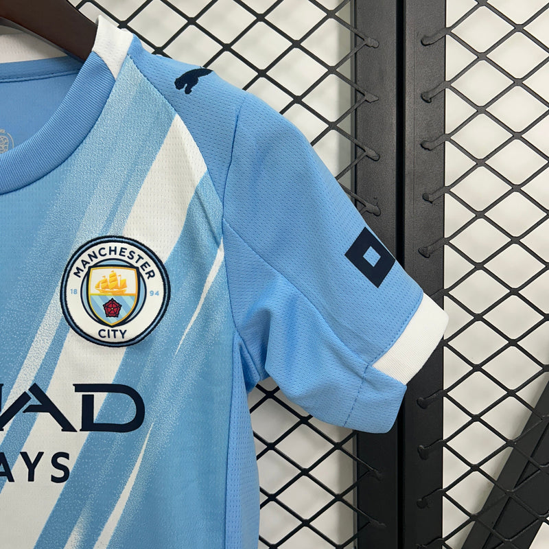 Kit Infantil Manchester City Titular 25/26