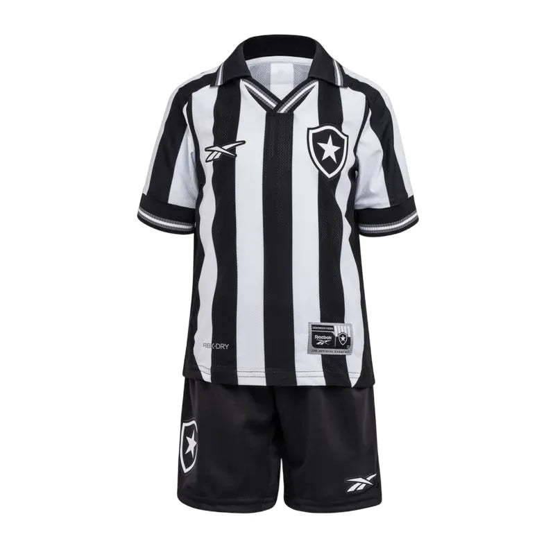 Conjunto Infantil Botafogo I 25/26 - Preto e Branco